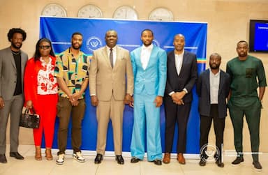Formation des jeunes basketteurs : Des basketteurs de la NBA Africa présentent au Ministre Kibassa Maliba un projet et sollicitent le soutien des entreprises télécoms
